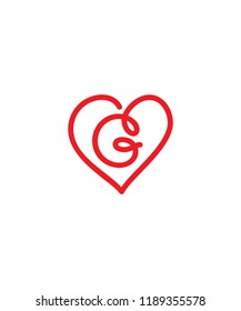 G heart logo Images, Stock Photos & Vectors | Shutterstock