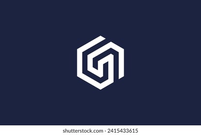 letter g with hexagon logo icon design vector design template inspiration