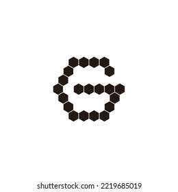 Letter G-Hexagons, geometrisches Hexagon-Symbol, einfacher Logo-Vektorgrafik