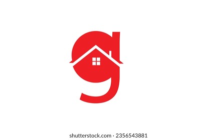 Letter G home Construction vector icon business type logo