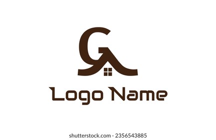 Letter G home Construction vector icon business type logo