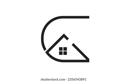 Letra G home Construcción vectorial icono de tipo de negocio