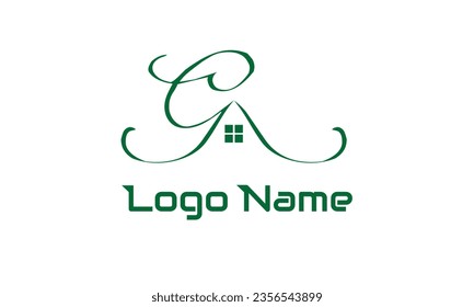 Letra G home Construcción vectorial icono de tipo de negocio