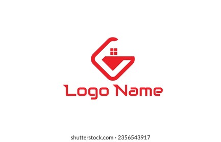 Letter G home Construction vector icon business type logo