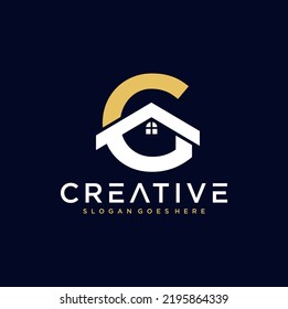 Letter G Home Logo Design