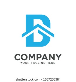 letter G with home shape logo template, vector file eps 10, text and color is easy to edit
