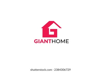 letter g home vector template logo design