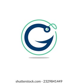 Letter G Hook Logo design template