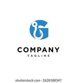 Letter G Hook Logo Icon Vector