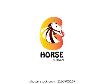 Letter G with horse logotype