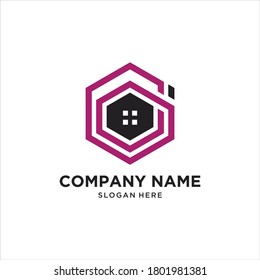 Letter G House Logo Design Template Element vector
