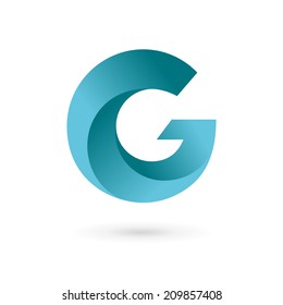 Letter G icon design template elements. Vector color sign.