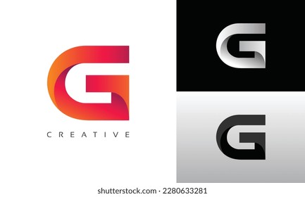 Letter G icon design template elements. Vector color sign.