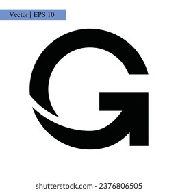 Letter G icon logo design template illustration in trendy style