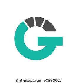 letter g iconic, modern and simple