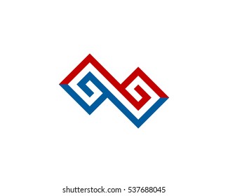 Letter G Infinite Logo Design Template Element