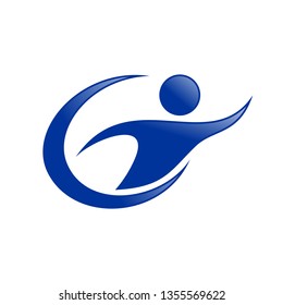 Letter G Initial Get Your Goal Symbol Design