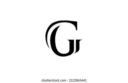 Letter G Initial Logo Design Vector Template Illustration