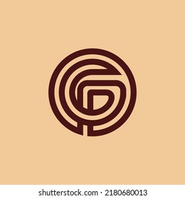 letter g initial monogram logo icon vector template