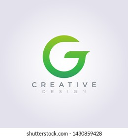 Letter G J with Airplane Vector Illustration Design Clipart Symbol Logo Template.
