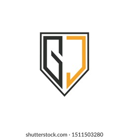 letter G and J logo design, creative design concept