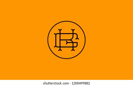 LETTER G AND K LOGO WITH CIRCLE FRAME FOR LOGO DESIGN OR ILLUSTRATION USE