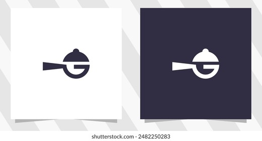 letter g with kitchen logo design