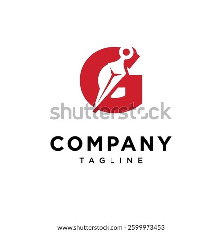 Letter G kunai Logo Icon Vector