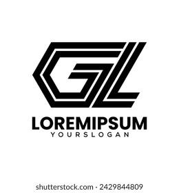 letter g and l creative icon logo design 