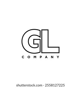 Letter G and L, GL logo design template. Minimal monogram initial based logotype.