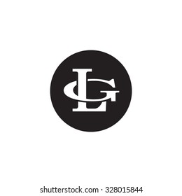 letter G and L monogram circle logo