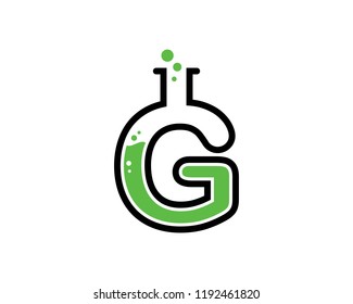 Letter G Lab Logo Template Design Vector, Emblem, Concept Design, Creative Symbol, Icon