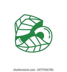 Letter G Leaf geometric modern logo design template, suitable for your company