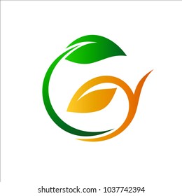 Letter G Leaf Logo