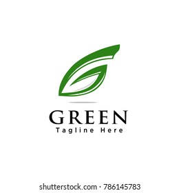 Letter G Leaf logo