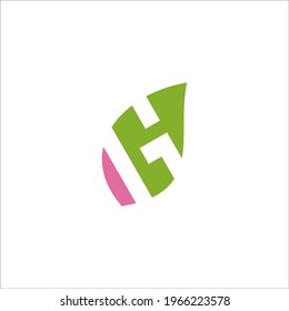 letter G leaf logo concept vector sign
