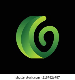 Letter G Leaf Logo Design