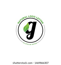 Letter G With Leaf Logo. Green leaf logo icon vector design. Landscape design, garden, Plant, nature and ecology vector. Editable file.