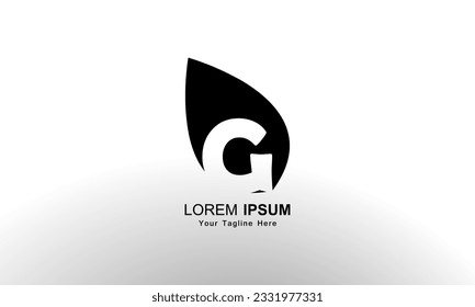 Letter G leaf logo icon design template elements