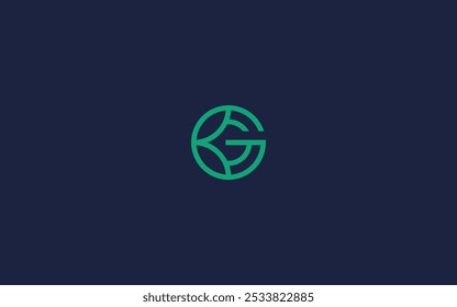 Letra G con el logotipo de la hoja Icono Diseño Vector Diseño Plantilla Inspiración
