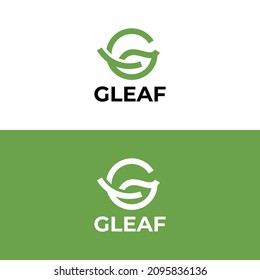 Der Buchstabe G und das Blatt Logo sind perfekt für das Unternehmen
