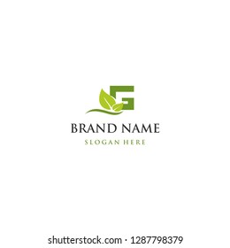 Letter G Leaf Monogram Abstract Creative Business Modern Logo