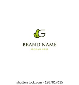 Letter G Leaf Nature Abstract Creative Modern Business Logo