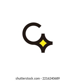 Letter G light, lamp geometric symbol simple logo vector