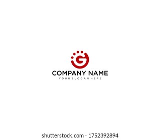Letter G line logo design. Linear creative minimal monochrome monogram symbol. Universal elegant vector sign design. Premium business logotype. Graphic alphabet symbol for corporate business identity