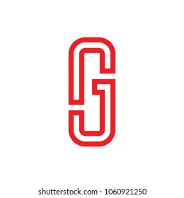 letter g linear design logo