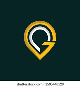 Letter G Location Icon Modern Logo
