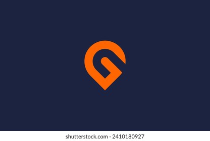 letter g with location logo icon design vector design template inspiration