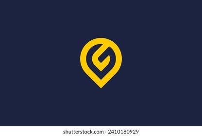 letter g with location logo icon design vector design template inspiration