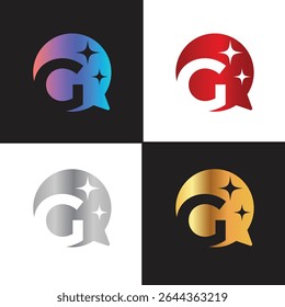 Letter G logo, G logo, AI logo set, modern and minimal design, tech-inspired, colorful icons and symbols, suitable for artificial intelligence, innovation, branding, startups, and digital identity.